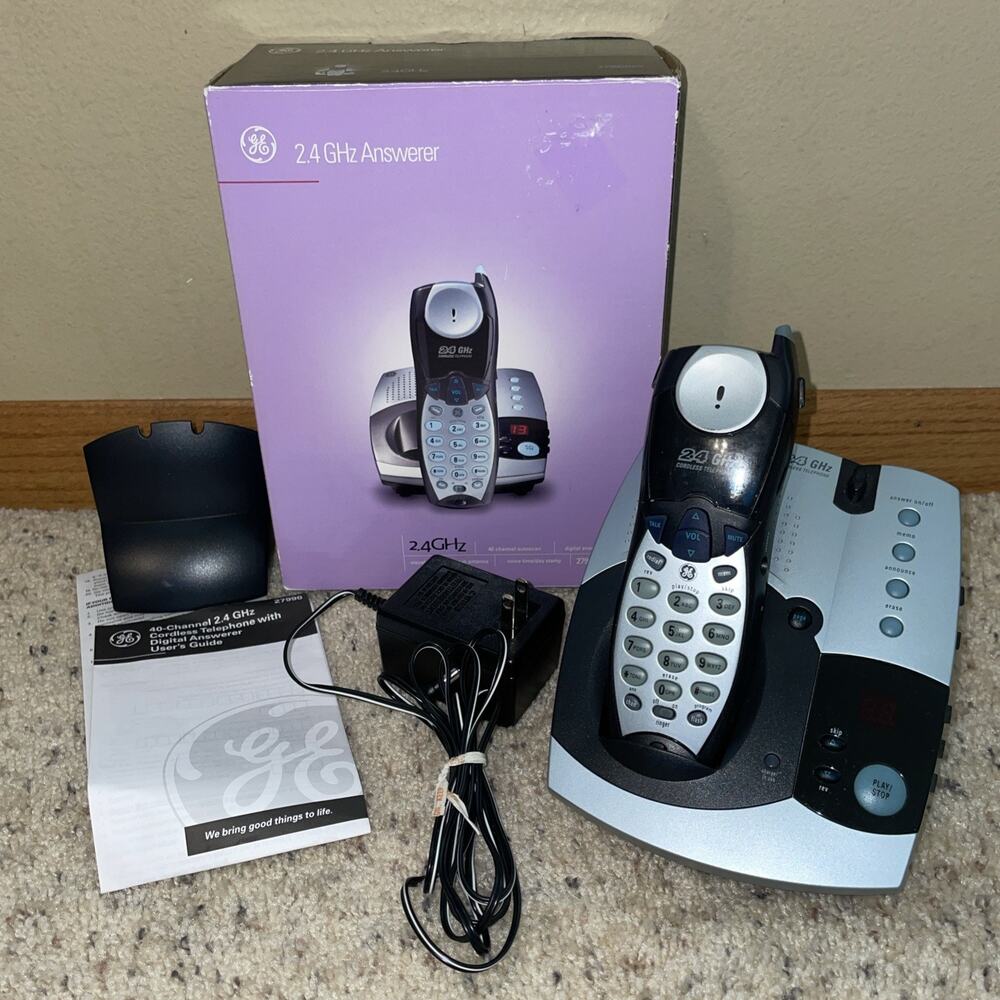 GE 27990GE3 2.4 GHz Answerer Single Line Cordless Open Box Landline